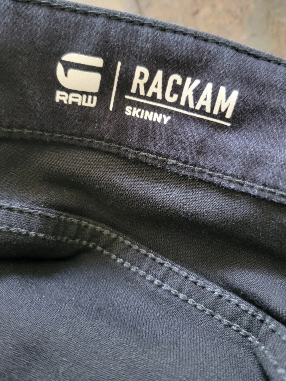 G-Star RACKAM DC Zip Men’s Skinny Jeans in Black Stretch MOTO 33/34